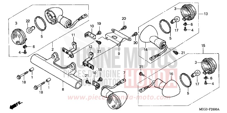 BLINKER von Shadow Aero CANDY BLAZE ORANGE (YR196BB) von 2006